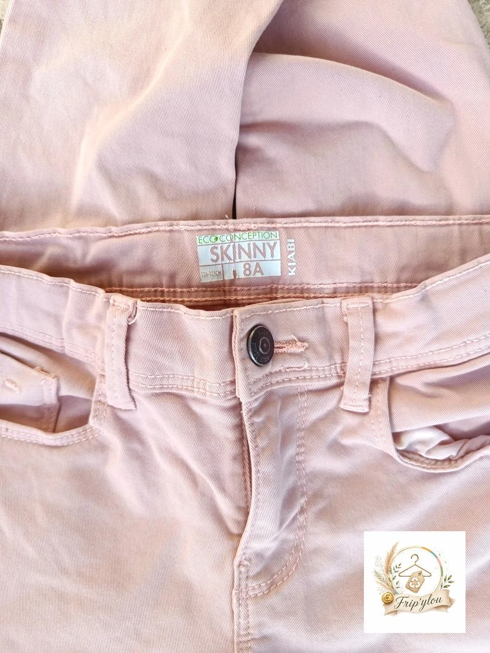 Powder Pink Kiabi Skinny Jeans – 8 years – A1761 – photo 3